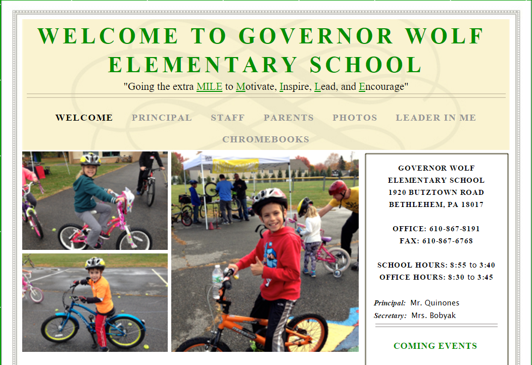 Bike Day at Governor Wolf Elementary School