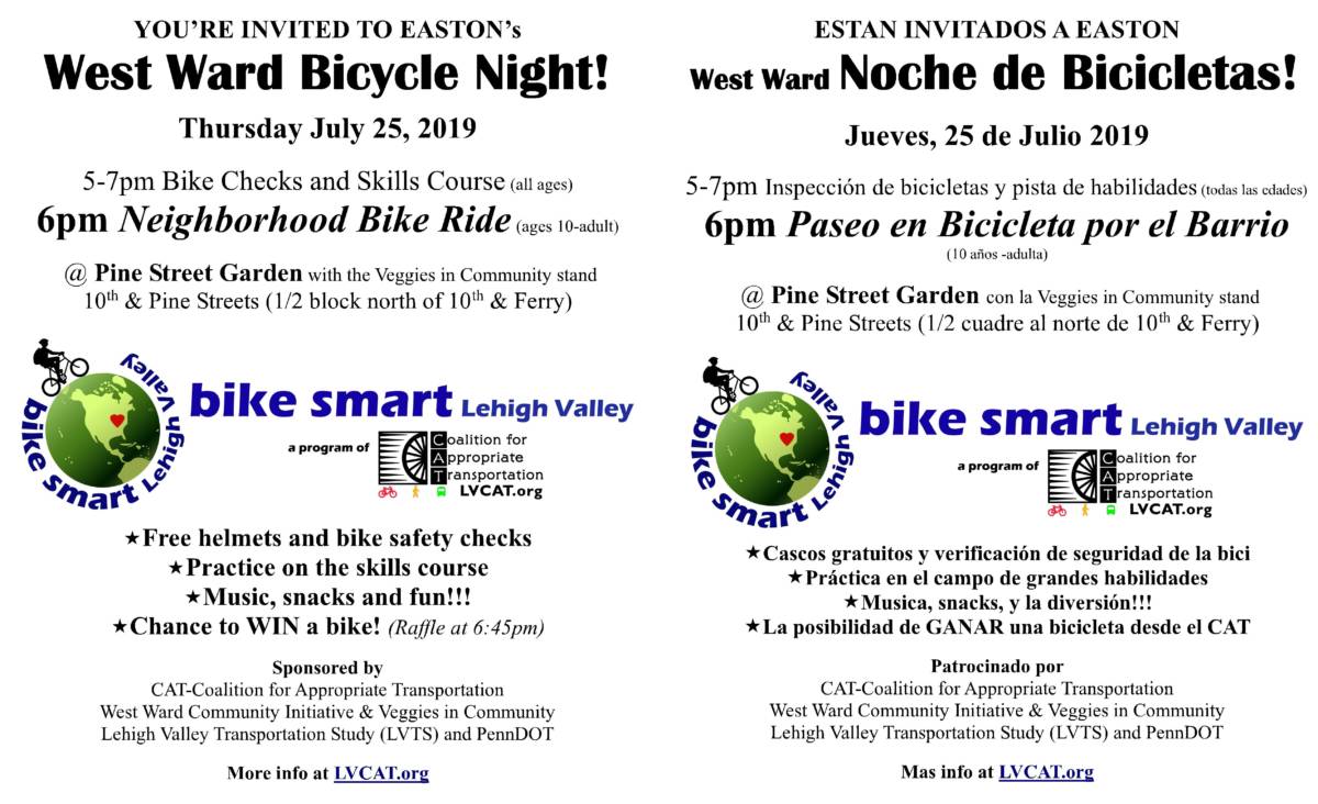 West Ward Bicycle Night – July 25, 2019