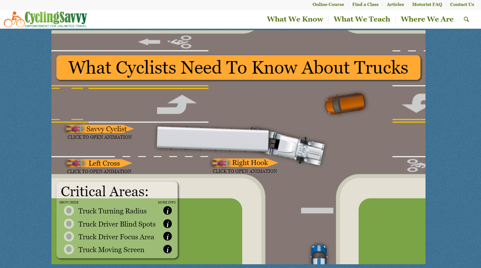 Today’s Tip for Anyone Riding a Bike…Trucks!