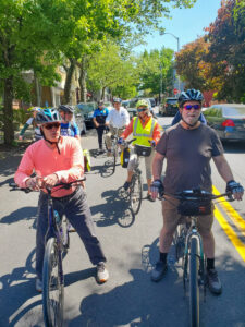 Group bike ride Easton