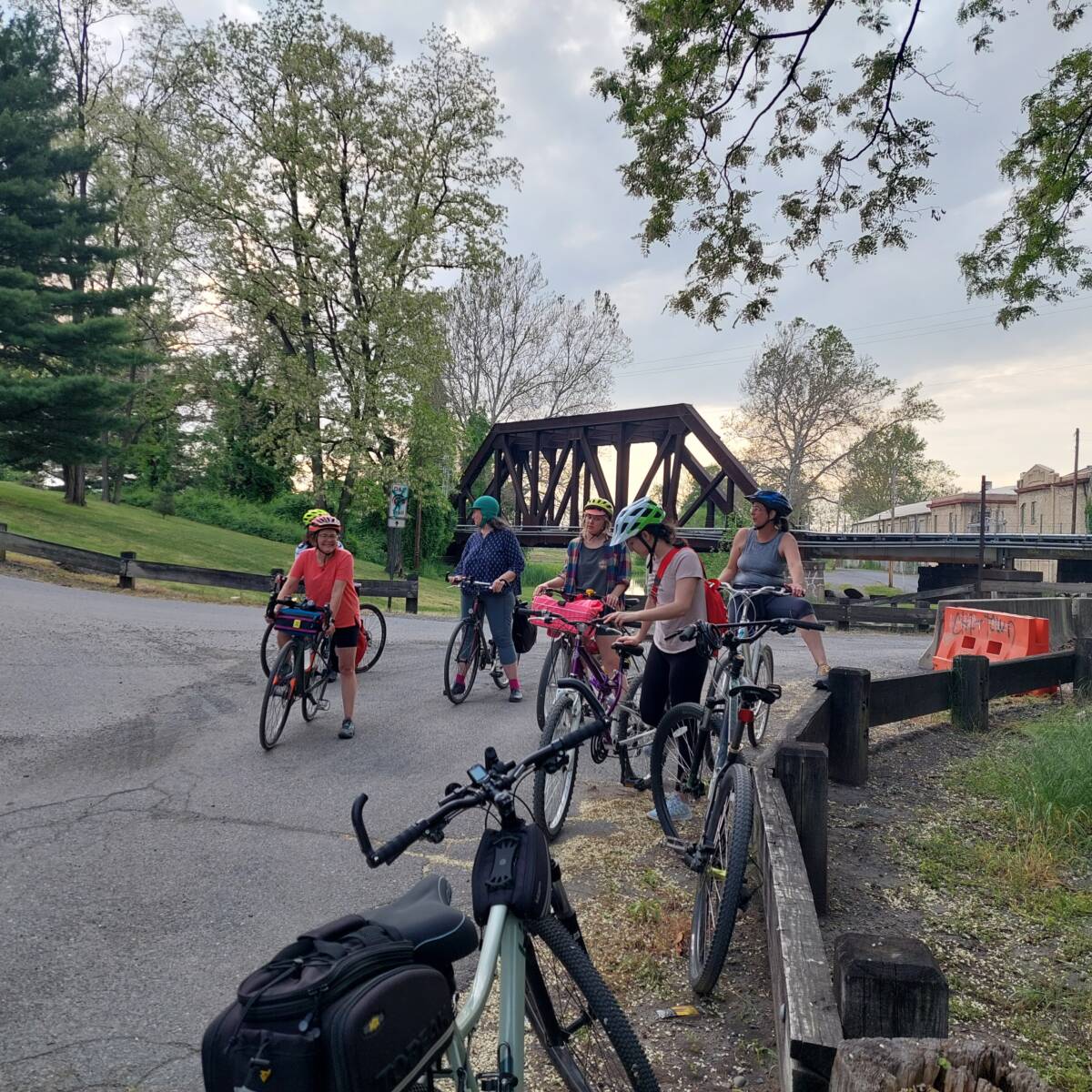 Tuesdaay Women's ride on the D&L trail, near Allentown